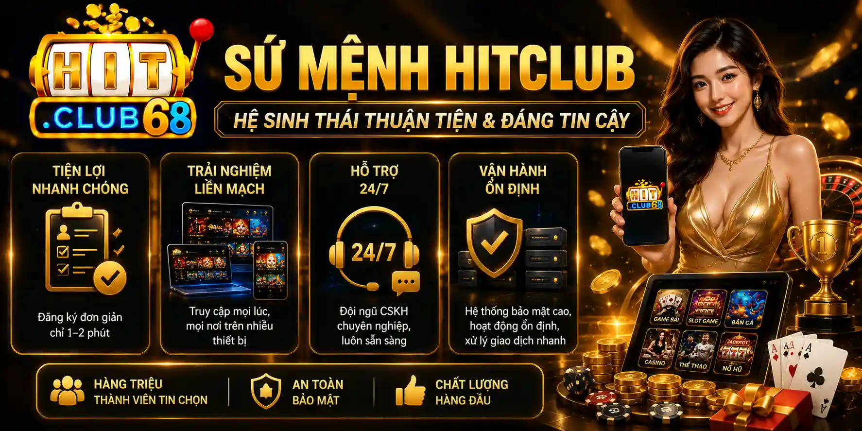 Sứ mệnh Hitclub Giải trí thuận tiện và đáng tin cậy cho cộng đồng Sứ mệnh Hitclub Giải trí thuận tiện và đáng tin cậy cho cộng đồng